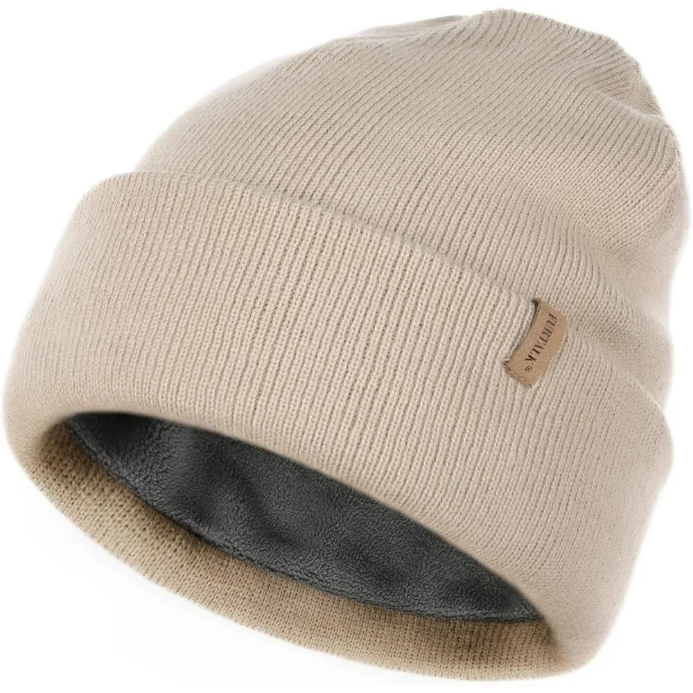 Furtalk Unisex Knit  Beanie Acrylic Winter Soft Warm Toque Hat Pull-On Closure